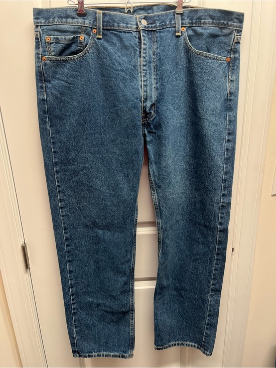 Levi's Other - Levi's 505 Regular Fit Straight Leg Jeans Mens W42 L32 Medium Dark Wash Cotton